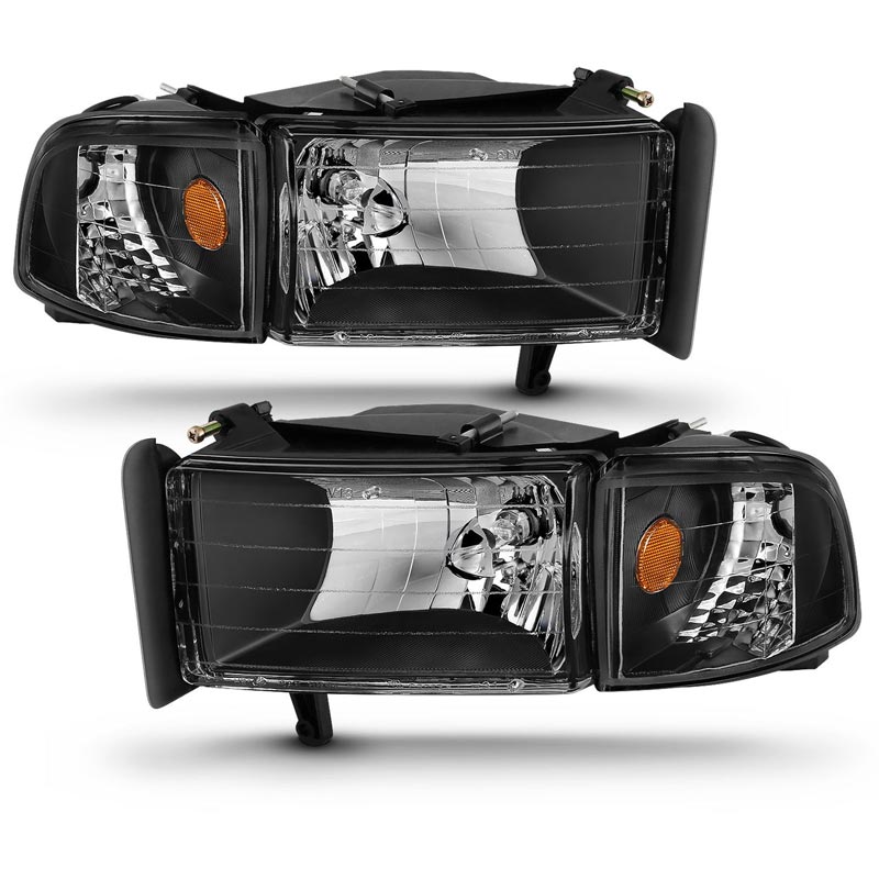 Anzo Black Crystal Headlights 111067