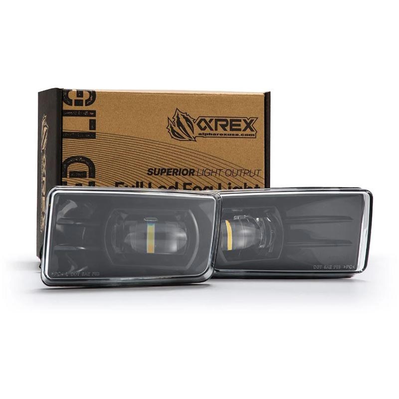AlphaRex 210008 DoubleTap Dual Color LED Projector Fog Lights