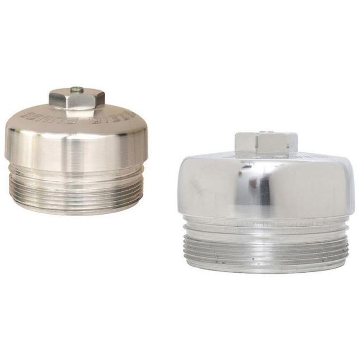 Beans Diesel 220024 2-Piece Billet Fuel & Oil Filter Cap Set