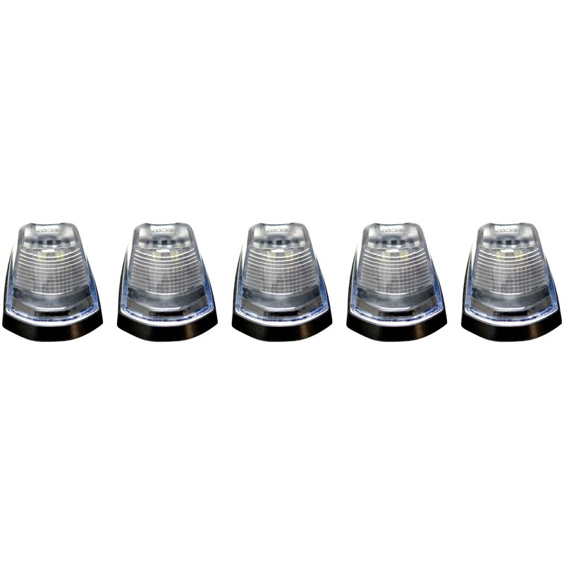 Recon 264343CLS Clear Lens Amber/White Strobe LED Cab Lights