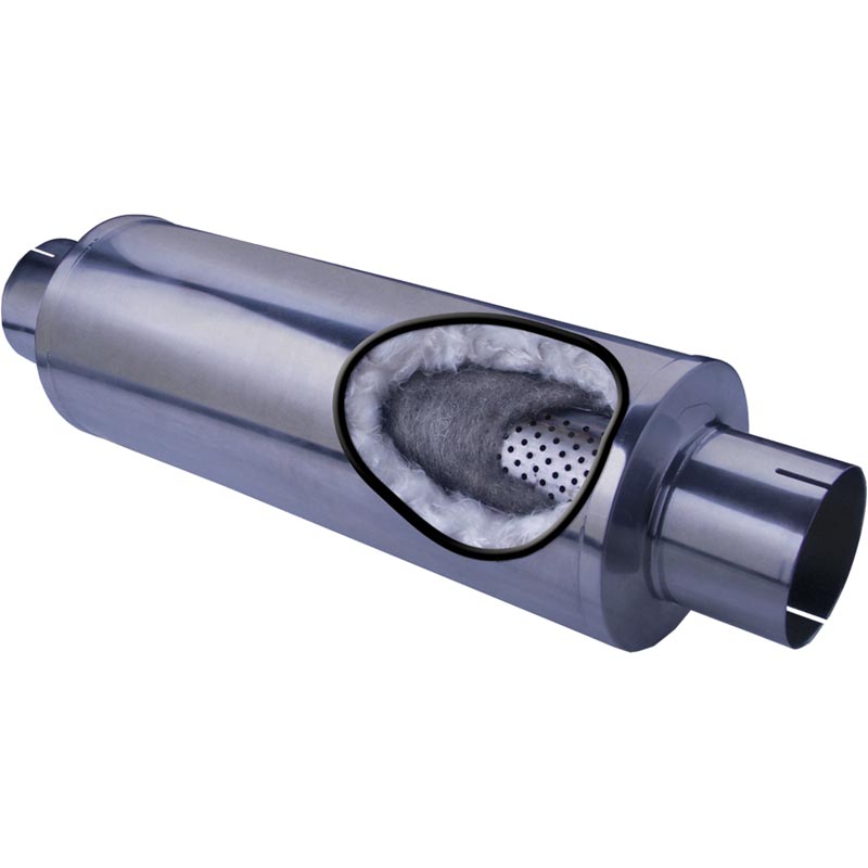 Diamond Eye 460031 4" T409 Stainless Steel Perforated 30" Muffler