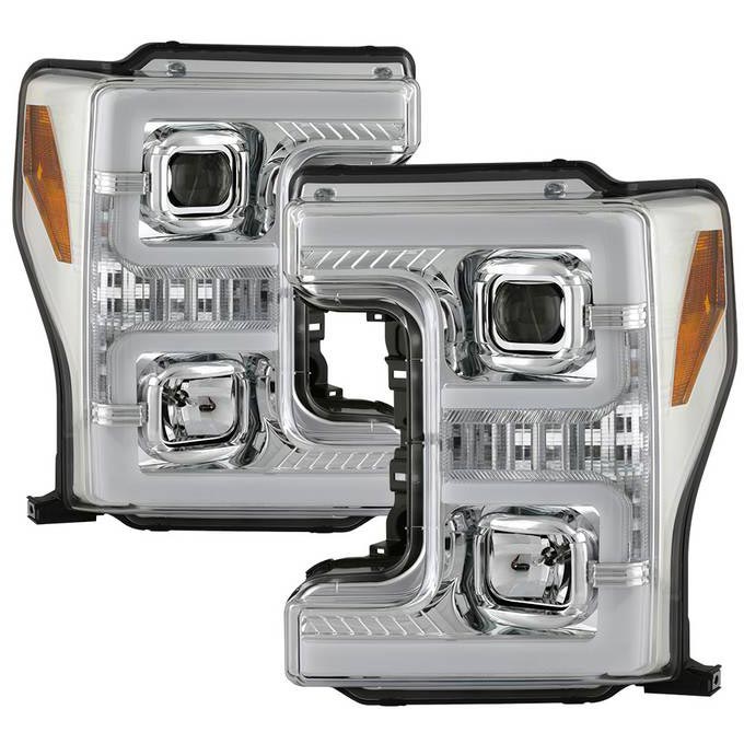 Spyder 5086273 Chrome Projector Headlights With Sequential Turn Signal