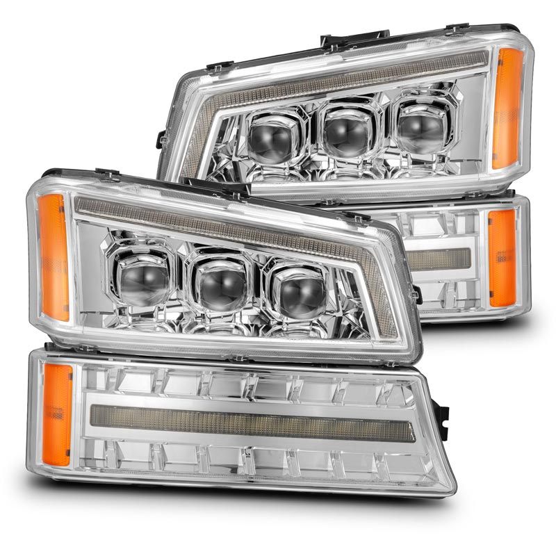 AlphaRex 880255 NOVA-Series Chrome LED Projector Headlights