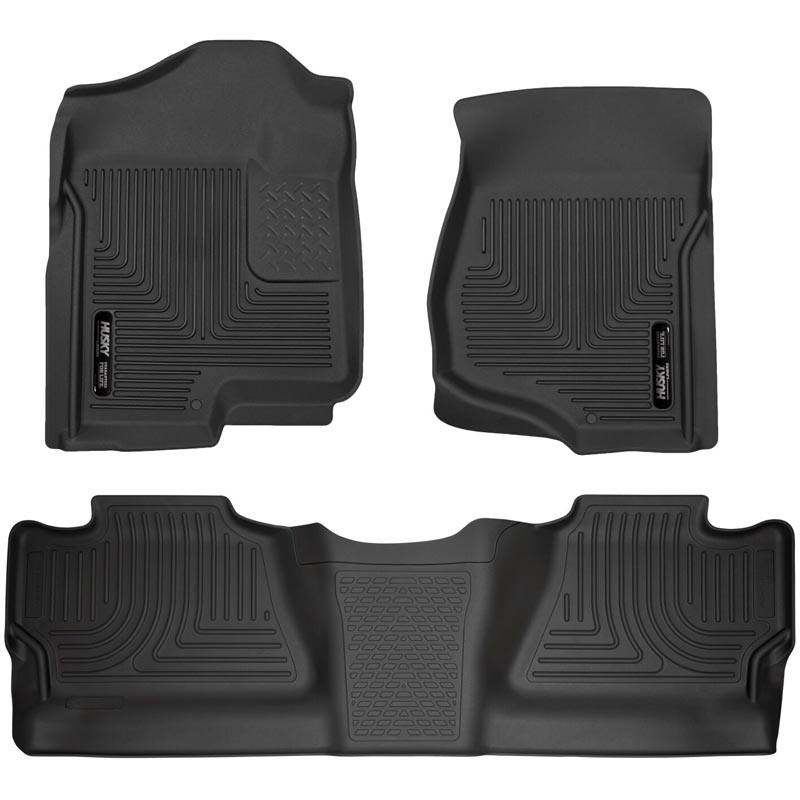 Husky Liners 98201 Black Weatherbeater Floor Liner Set
