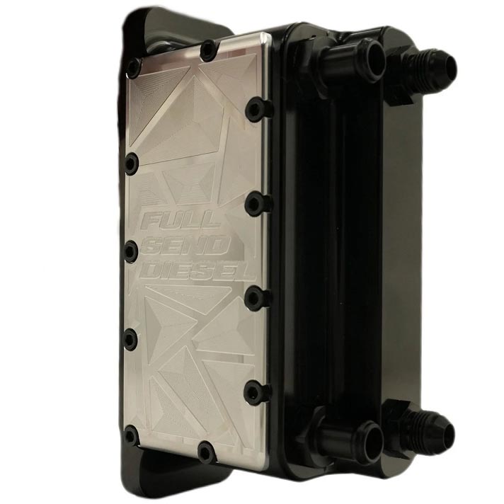 Full Send Diesel FSDDRPINHE0309CU Billet Transmission Heat Exchanger