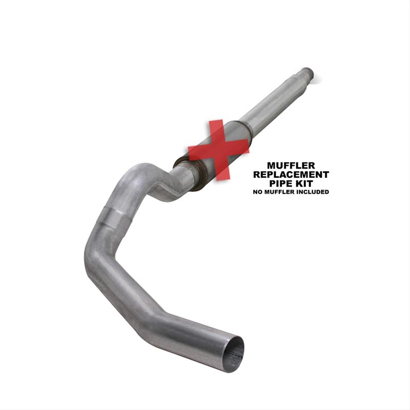 Diamond Eye K5316A-RP 5" Aluminized Cat-Back Exhaust System (No Muffler)