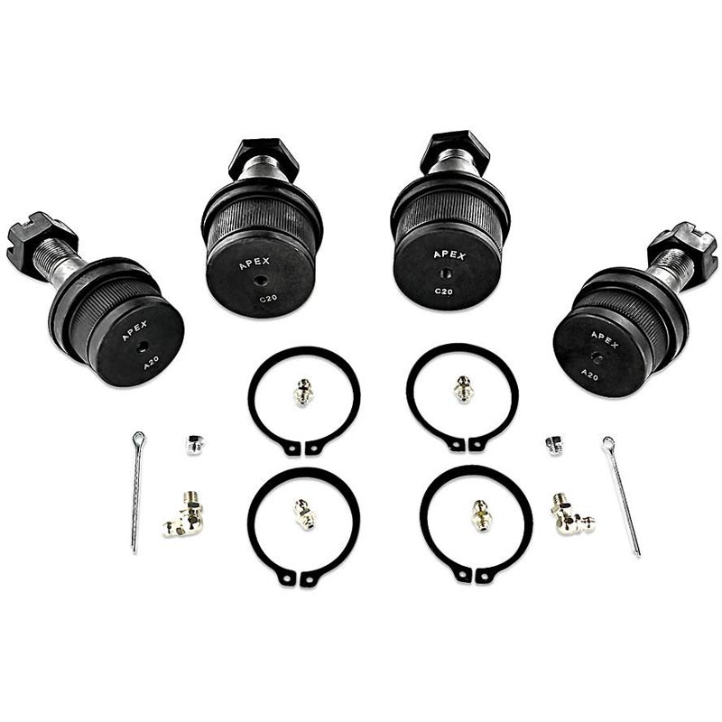 Apex Chassis KIT104 Extreme Duty Upper And Lower Ball Joint Kit