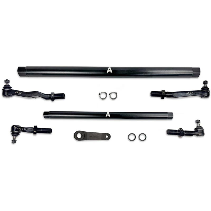 Apex Chassis Steel ProLock Steering Kit (Black) KIT380P-STL