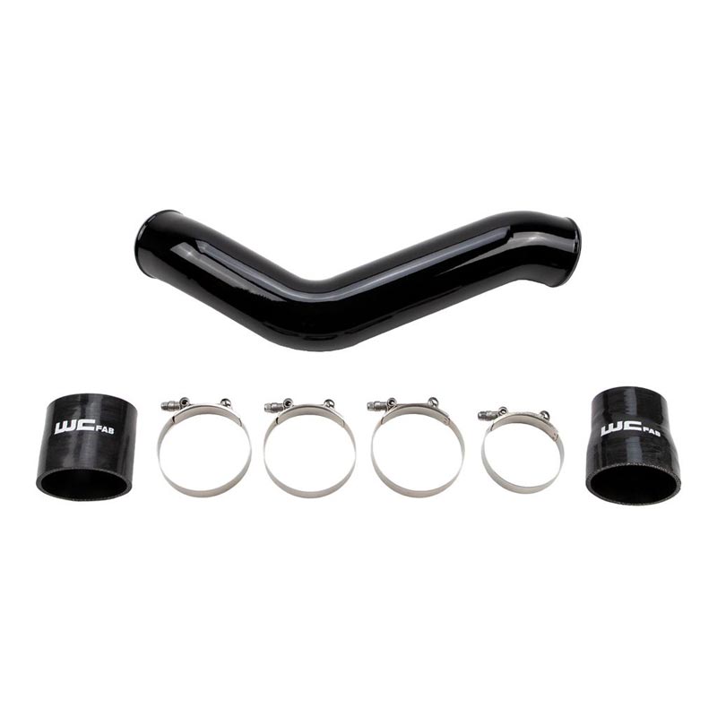WCFab 3.5" Cold Side Intercooler Pipe - Gloss Black WCF100218-GB