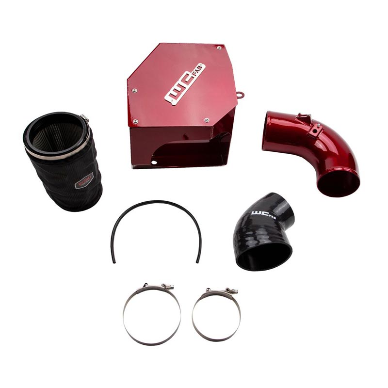 WCFab 5" Intake Kit With Air Box - Gloss Black WCF100315-GB