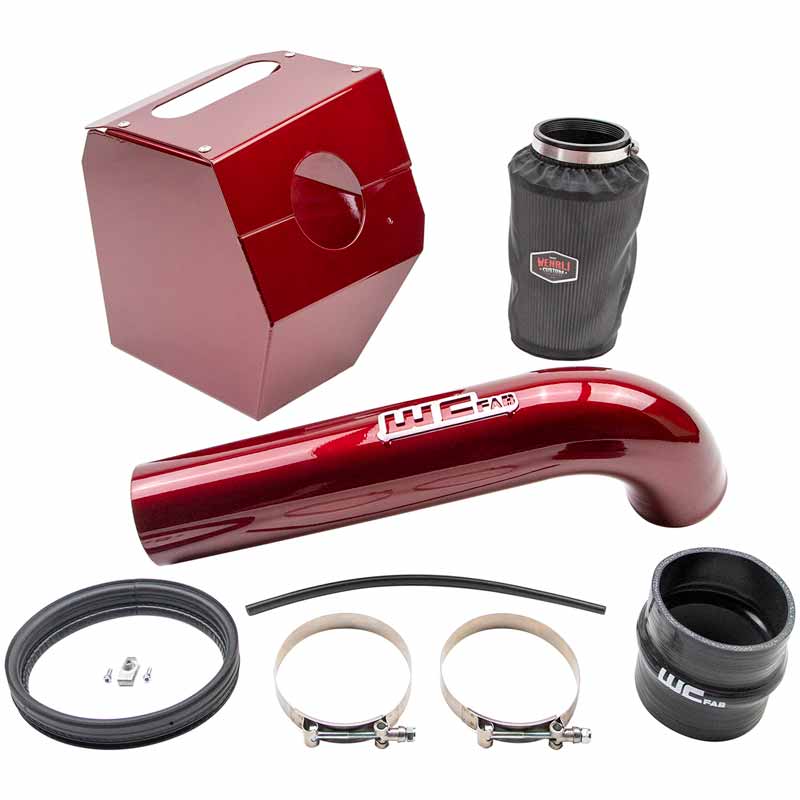 WCFab WCF100344-GB 4" Intake Kit W/Air Box - Gloss Black