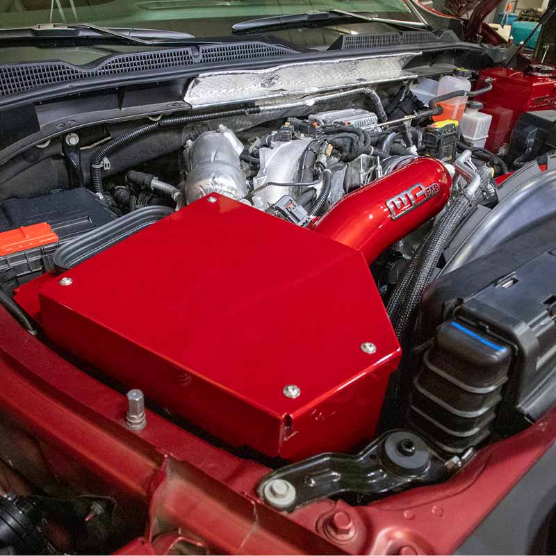 WCFab WCF100702-GB 4" Intake Kit W/Air Box - Gloss Black