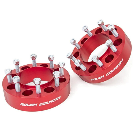 Rough Country 1094ARED Red 2" Wheel Spacers 8x170 (Pair)