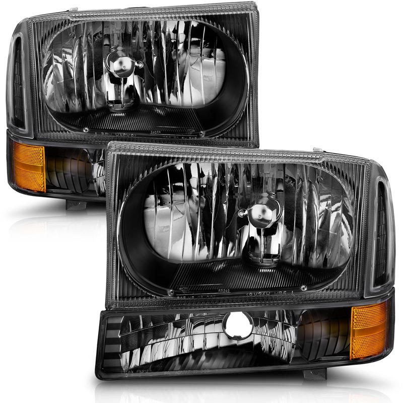 Anzo 111080 Black Crystal Headlights