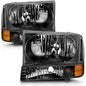 Anzo 111080 Black Crystal Headlights