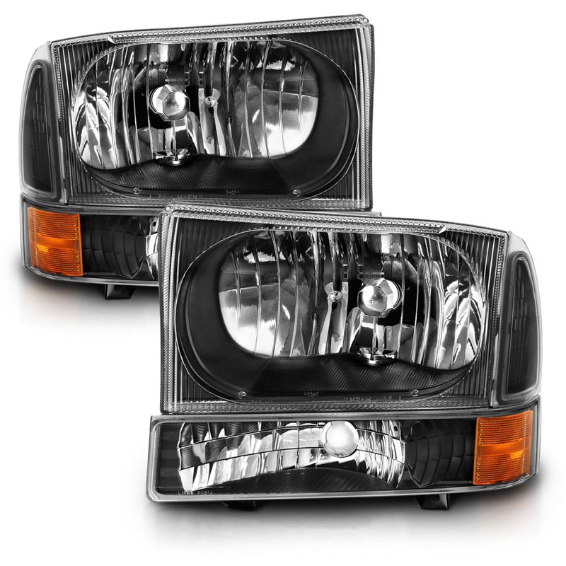 Anzo 111457 Black Crystal Headlights