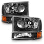 Anzo 111457 Black Crystal Headlights