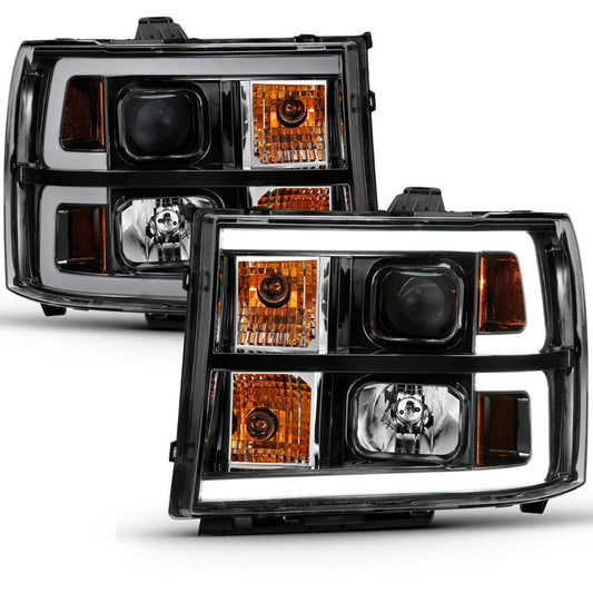 Anzo 111482 Black Plank Style Design Projector Headlights