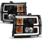 Anzo 111482 Black Plank Style Design Projector Headlights