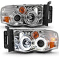 Anzo Chrome Projector Headlights With LED Halo 111491