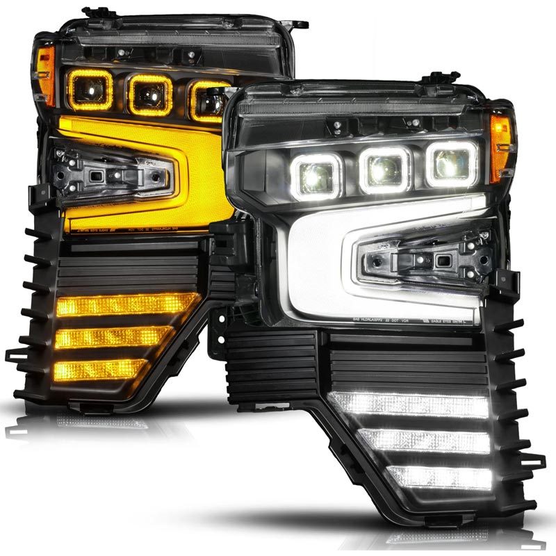 Anzo Z-Series Black Full LED Projector Headlights 111638X