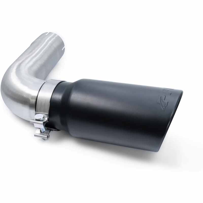 PPE 117020120 4" Stainless Tail Pipe Upgrade With Black Exhaust Tip