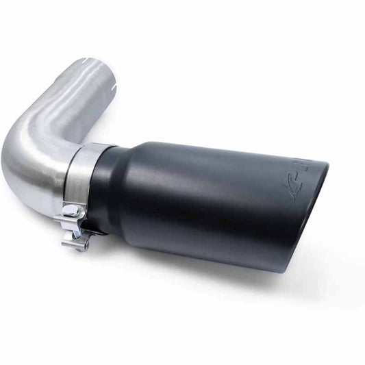 PPE 117020120 4" Stainless Tail Pipe Upgrade With Black Exhaust Tip