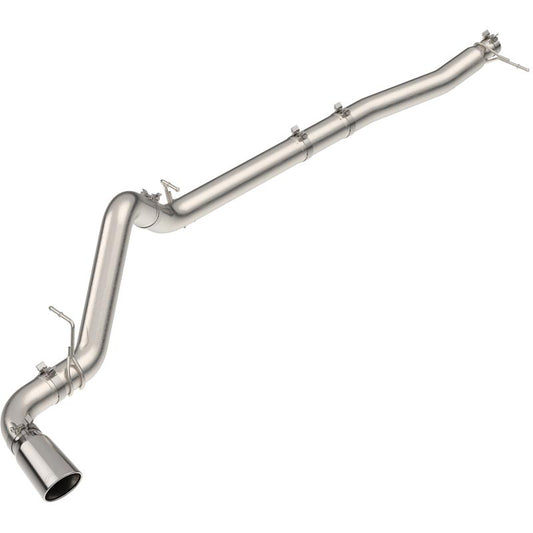 PPE 117150030 4" T304 Filter-Back Exhaust System (Raw Tube & Polished Tip)