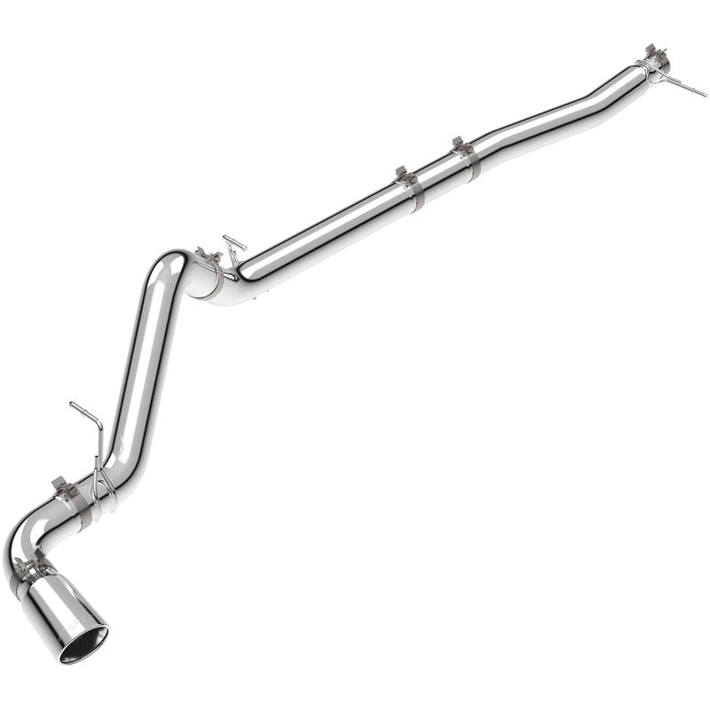 PPE 117153030 4" T304 Filter-Back Exhaust System (Polished Tube & Tip)