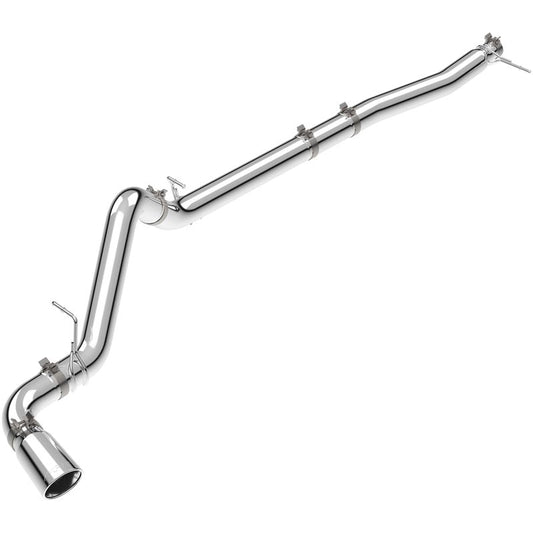 PPE 117153030 4" T304 Filter-Back Exhaust System (Polished Tube & Tip)