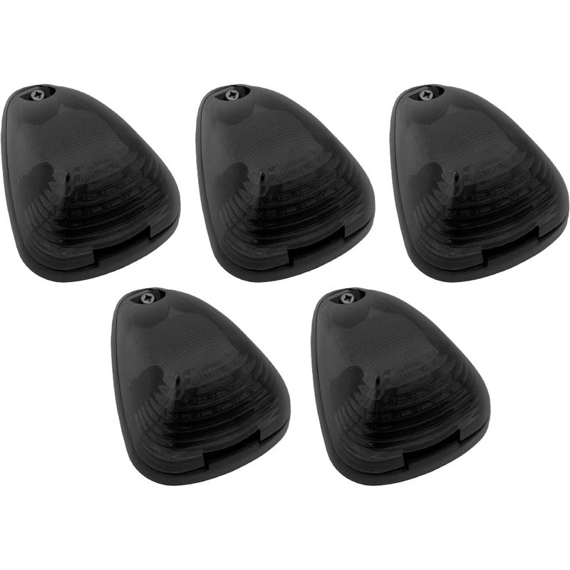 Recon Smoked Lens White 2-Way Forward & Rear Facing LED Cab Lights 264143BKHPWH