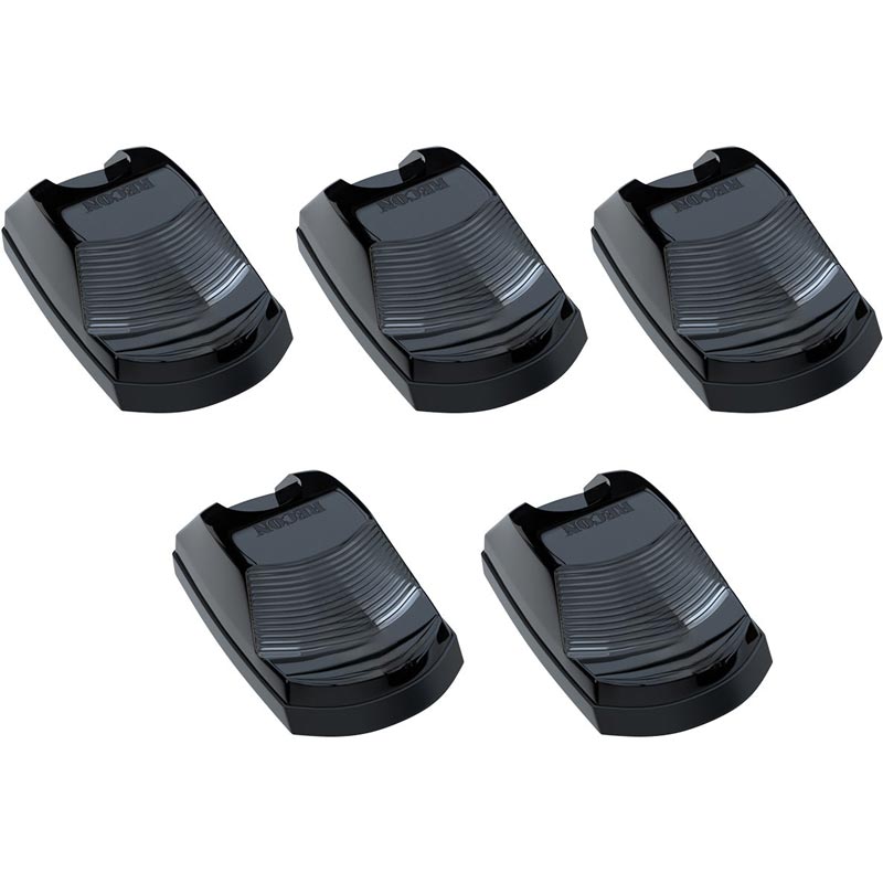 Recon Smoked Lens White 2-Way Forward & Rear Facing LED Cab Lights 264443BKHPWH