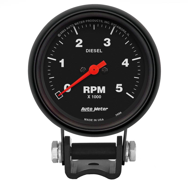 Auto Meter 2888 Z-Series 2-5/8" Mini Diesel Tachometer