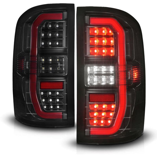 Anzo 311465 Smoked C-Bar LED Tail Lights With Sequential Turn Signal