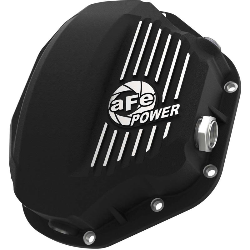 AFE Pro-Series Dana 80 Rear Differential Cover (Black & Machined) 46-70032