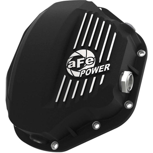 AFE Pro-Series Dana 80 Rear Differential Cover (Black & Machined) 46-70032