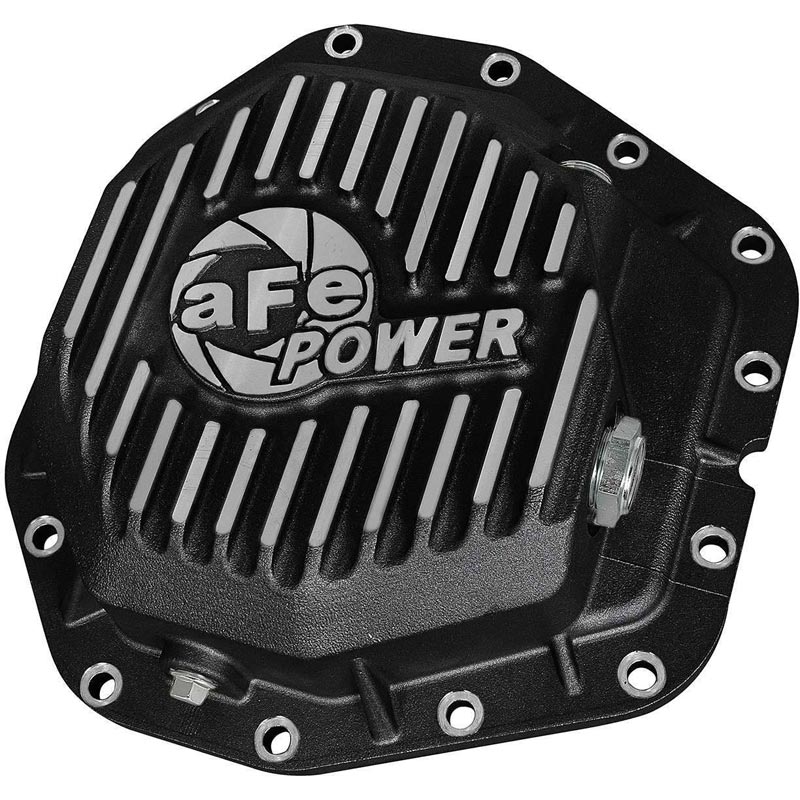 AFE Pro Series M300 Rear Differential Cover (Black & Machined) 46-70382