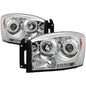 Spyder 5010018 Chrome HeadLights With LED Halo