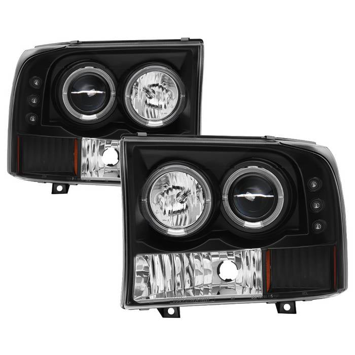 Spyder 5010339 Black 1-Pc. Projector Headlights w/ LED Halo