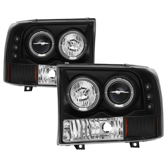 Spyder 5010339 Black 1-Pc. Projector Headlights w/ LED Halo