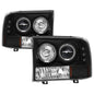 Spyder 5010339 Black 1-Pc. Projector Headlights w/ LED Halo