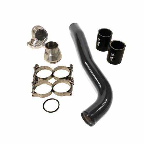 No Limit Fabrication 67UCHKB17 Black Upper Coolant Hose Kit