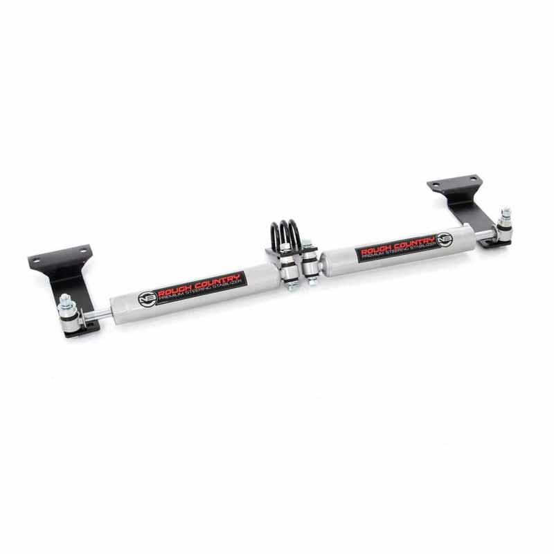 Rough Country 8749030 N3 Series Dual Steering Stabilizer Kit