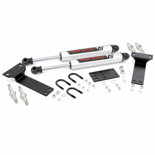Rough Country 8749070 V2 Series Dual Steering Stabilizer Kit