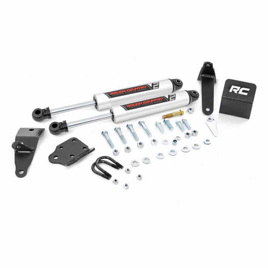 Rough Country 8749570 V2 Series Dual Steering Stabilizer Kit