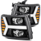 AlphaRex 880206 PRO-Series Jet Black Projector Headlights