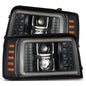 AlphaRex 880268 LUXX-Series Black LED Projector Headlights