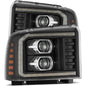AlphaRex 880317 LUXX-Series Black LED Projector Headlights