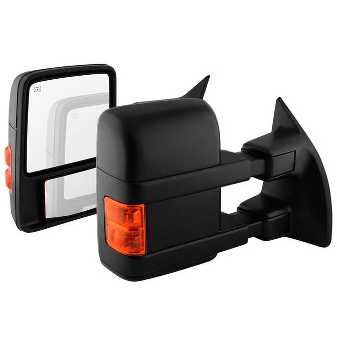 Spyder XTune 9935756 Extendable Power Adjust Amber LED Mirror Set