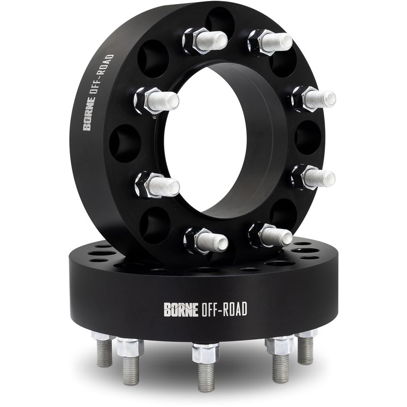 Borne Off-Road BNWS-011-50BK Black 2" Wheel Spacer 8x165.1 to 8x180 Adapters (Pair)